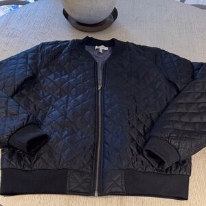 Black Quilted Woman's Jacket